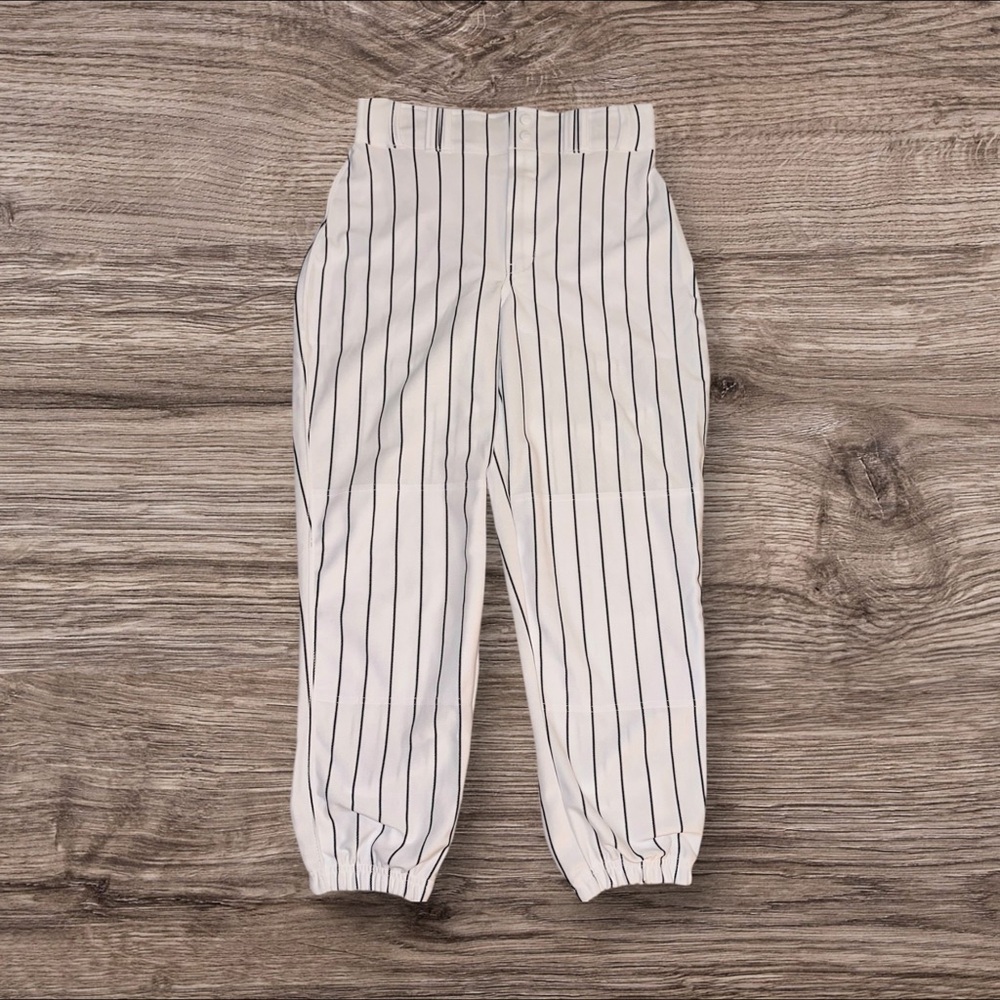 CHAMPRO Men’s Baseball Pants White with Black Pinstripe ~ Size M ~ NWT - Picture 3 of 5